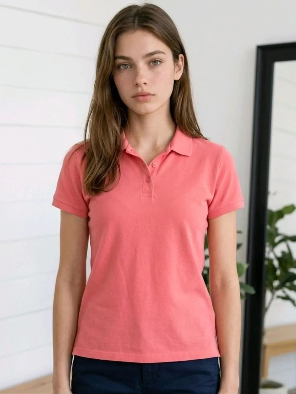 Preppy Pink Polo Girls XXL 18 Childrens Place Uniform Shirt Cotton Short Sleeve